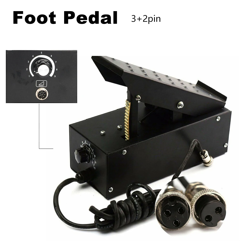 Foot Pedal Welder Machine Welding Control Current for TIG MIG Plasma Cutter CNC TIG Welder Foot Pedal 3+2pin for Welding Machine