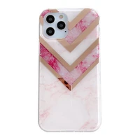 for iphone 8 7 6 s plus case geometric marble case for x s max 11 12 13 pro max xr cover imd stone print girl woman aesthetic