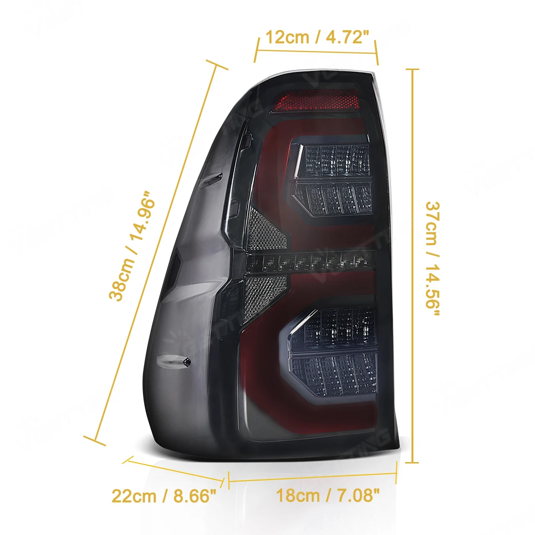 Фото Светодиодный задний фонарь для Toyota Hilux Revo 2015 2016 2017 2018 2019 2020 2021 2022 указатель поворота тормозной фонарь заднего хода дальнего света №2