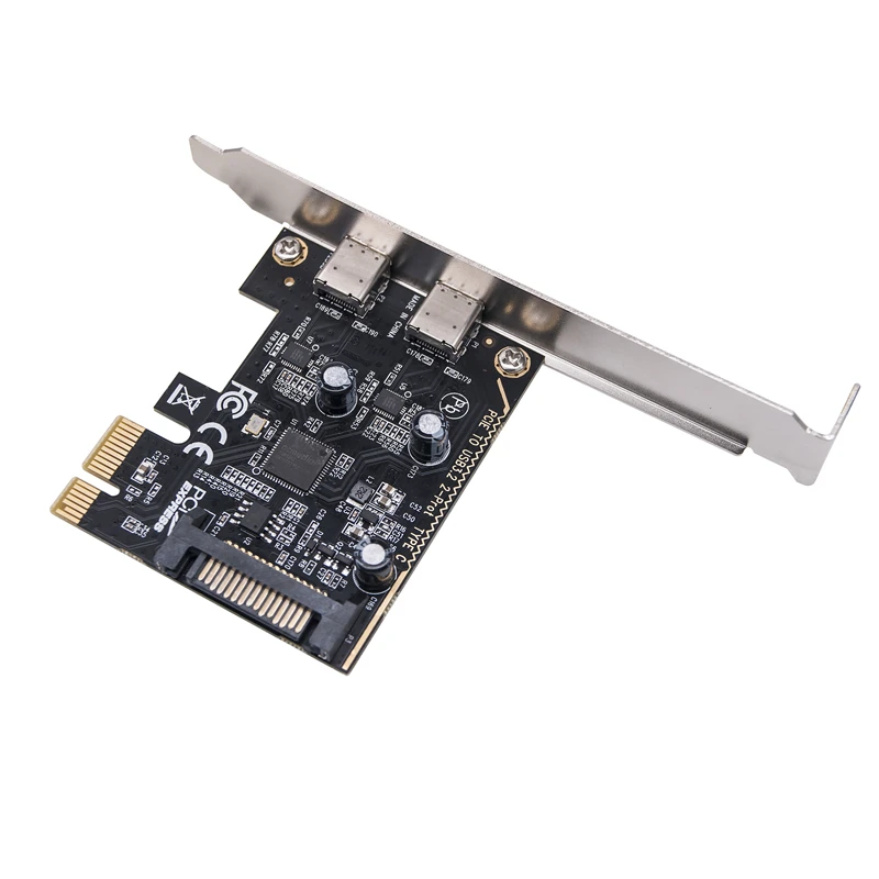Плата расширения PCI Express X1 на 2 порта USB 3 GEN1 5 Гбит/с