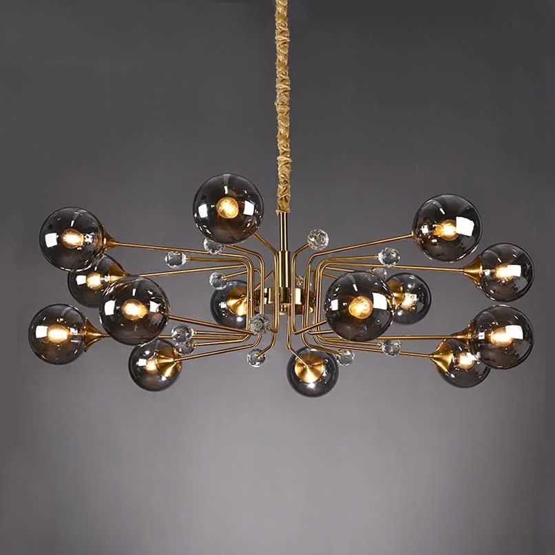 

Light Luxury Led Chandeliers Nordic Villa Living Room Bedroom Dining Room Glass Chandeliers Home Indoor Lighting Decor Fixtures