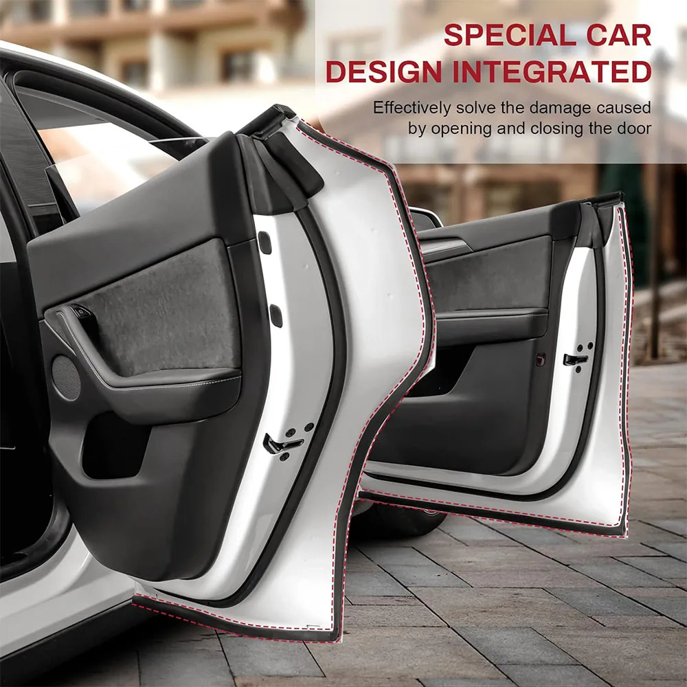 Фото Звукоизоляционный комплект дверных уплотнений для Tesla Model S 2012-2025, резиновая уплотнительная лента для защиты от ветра, комплект передней крышки багажника №4
