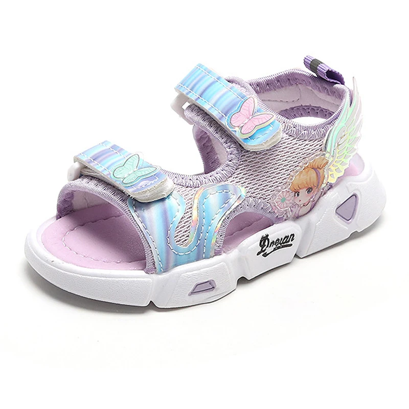 

Girls Sandals 2022 Summer Children Princess Shoes Comfortable Infant Toddler Shoes Soft Bottom Kids Beach Sandals Student Shoes