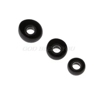 12 pairssml soft black silicone replacement eartips cushions ear pads covers for earphone headphone drop shipping