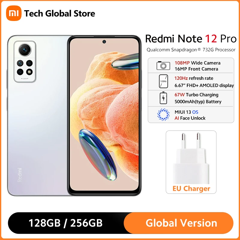 Смартфон Xiaomi Redmi Note 12 Pro 4G 8/256ГБ global