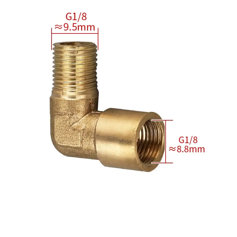 

Латунные угловые фитинги для труб 1/8", 1/4", 3/8", 1/2"