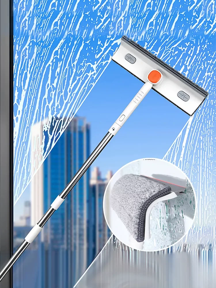 

Windows Mosquito Net Cleaning Brush Multifunction Window Cleaner Elescopic Rod Microfiber Glass Brush Household Cleaning Tools