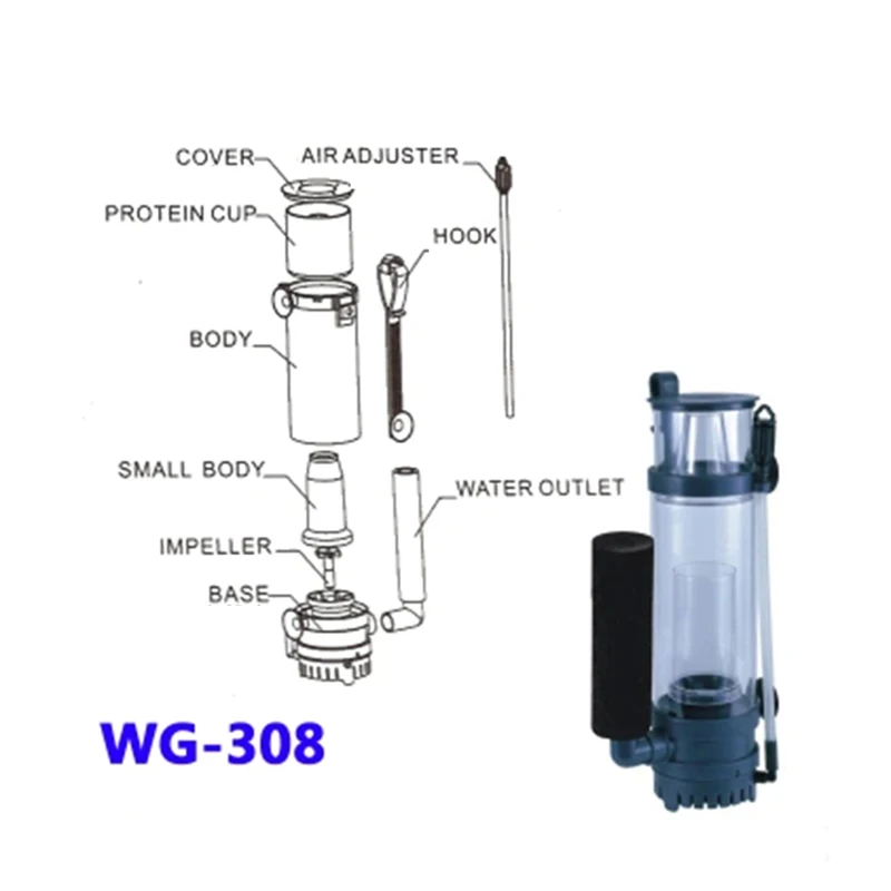 BOYU WG 308 310 428 520 524 нано-аквариум фотоотстойный насос для морской воды риф игловое