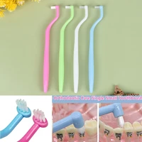 orthodontic interdental toothbrush teeth cleaning tooth floss soft brush for people with brace gap cleaning tool