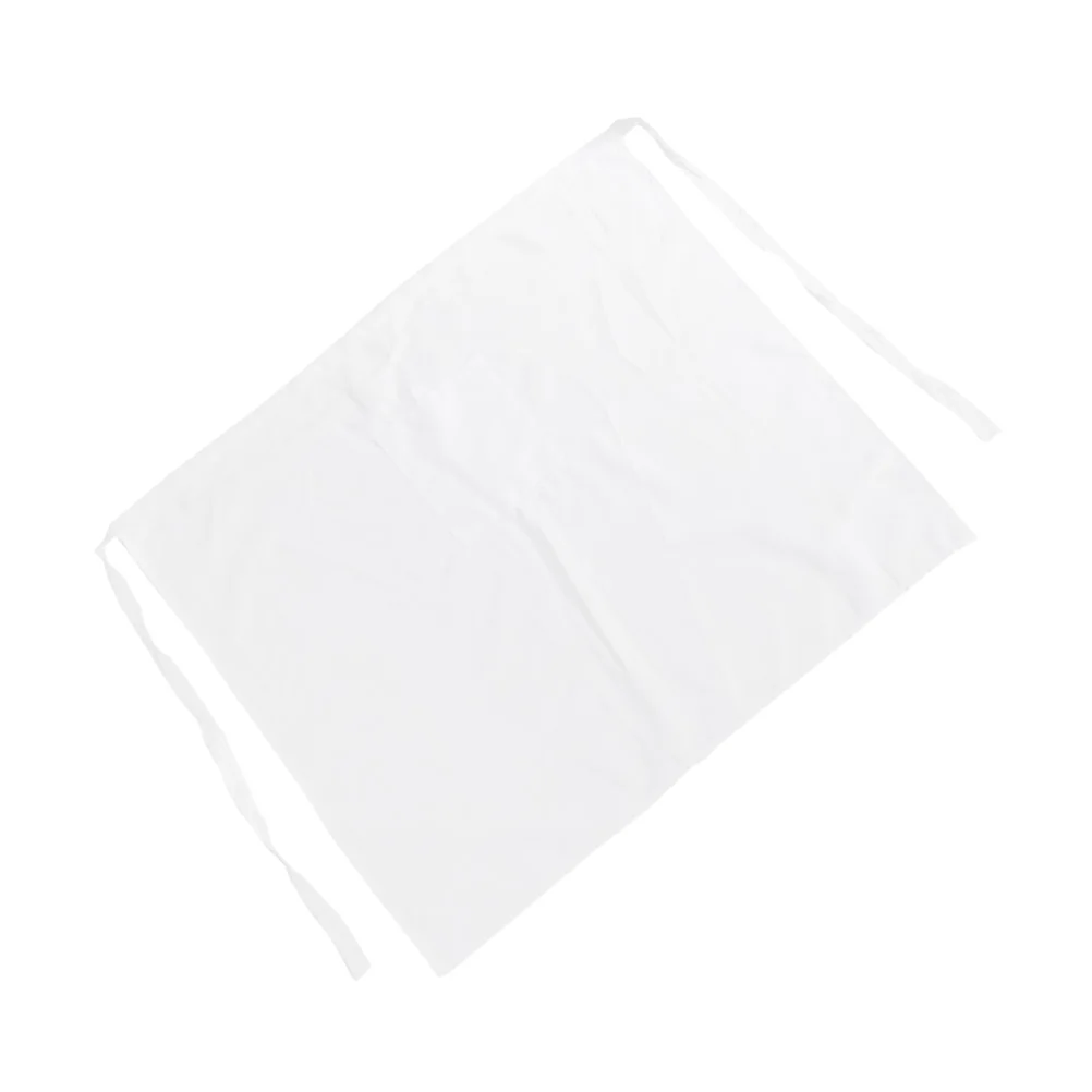 

Apron Aprons Half White Waist Withpockets Cotton Serving Waitresses Bistro Cooking Kitchen Baking Server Pocketrestaurant Chef