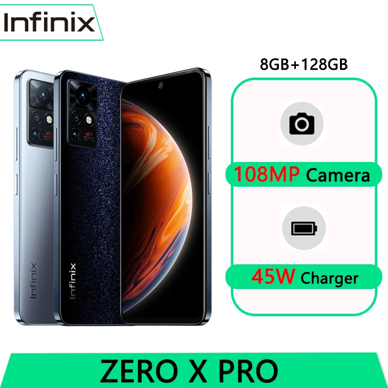 In stock Infinix ZERO X PRO 8GB 128GB Smartphone 108MP Camera 6.67