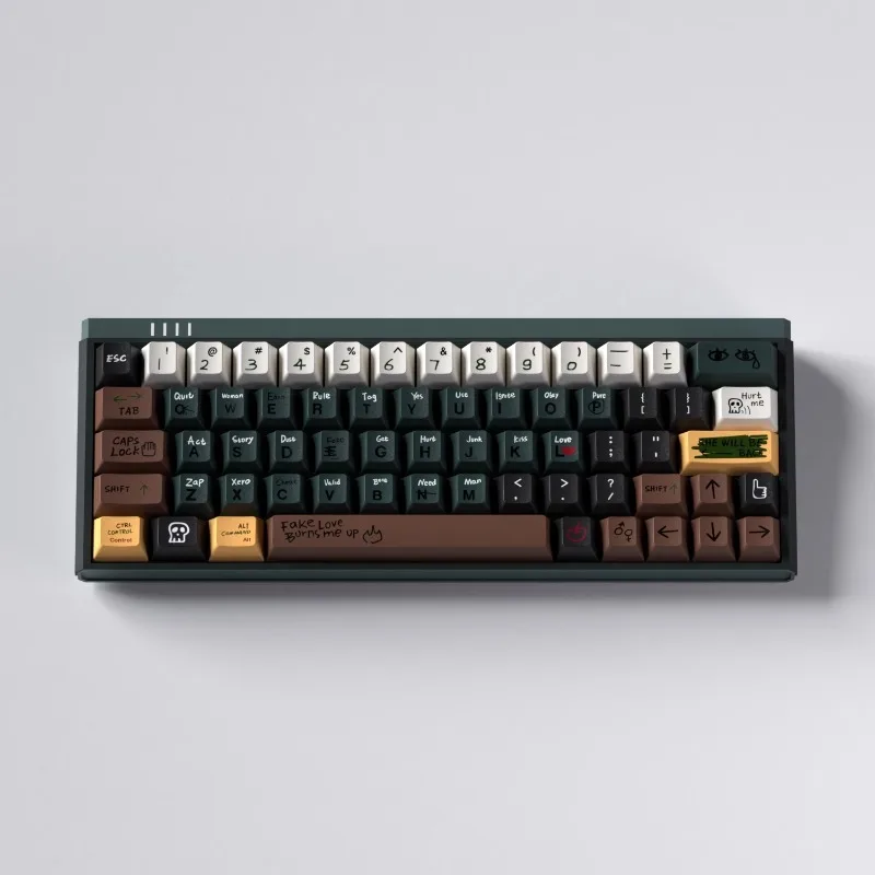 Ретро темные огни/история любви/DonutKeycaps 128/129 клавиш PBT Cherry профиль игровые