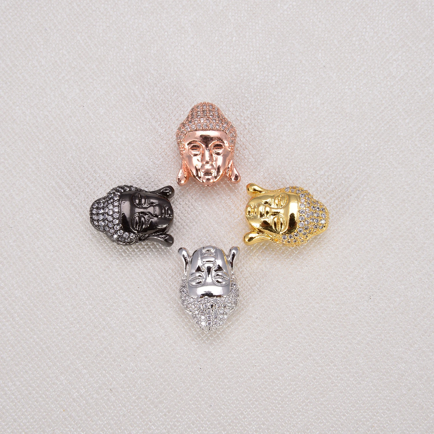 

Beaded Parts Buddha Beads DIY Jewelry Necklace Bracelet Chain Making Supplies String Rope Paved Zircon High Quality Accessories