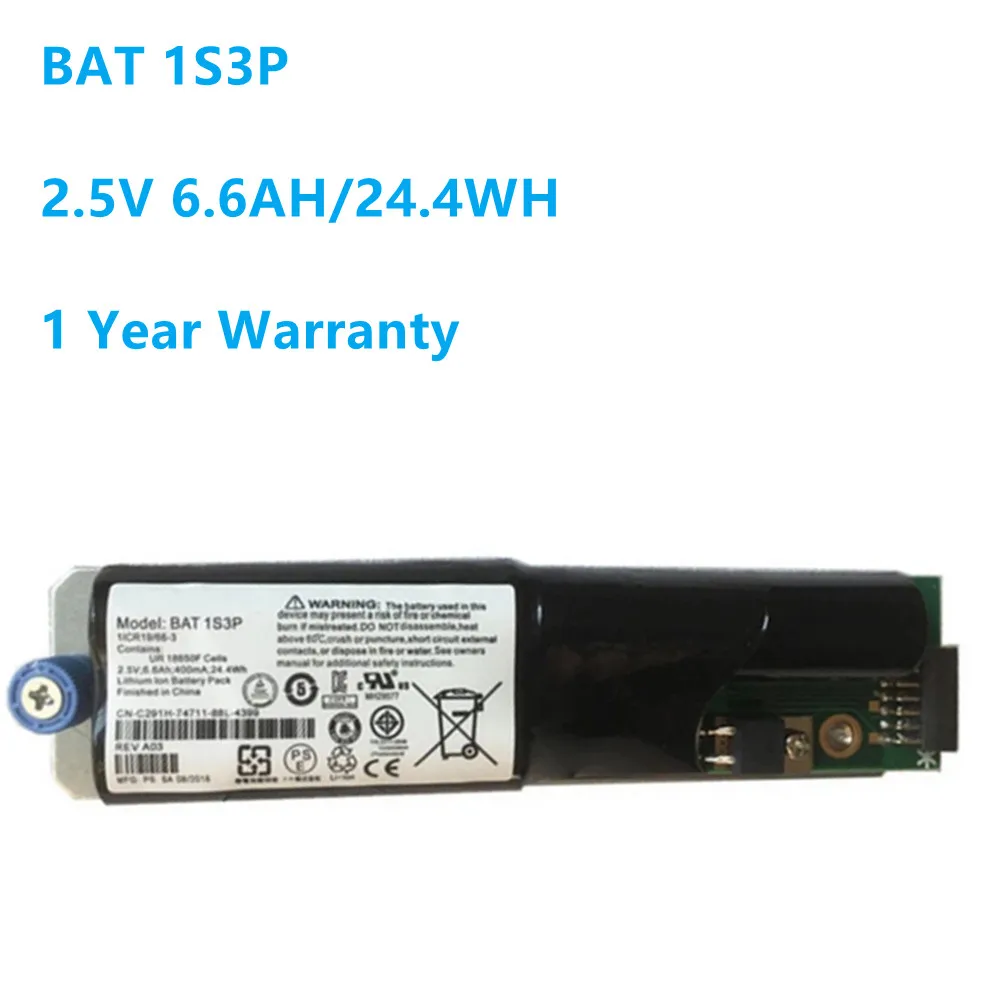 Аккумулятор контроллера BAT 1S3P для Dell C291H JY200 FF243 Powervault MD3000 MD3000i DS3400, аккумулятор 2,5 В, Ач, Втч
