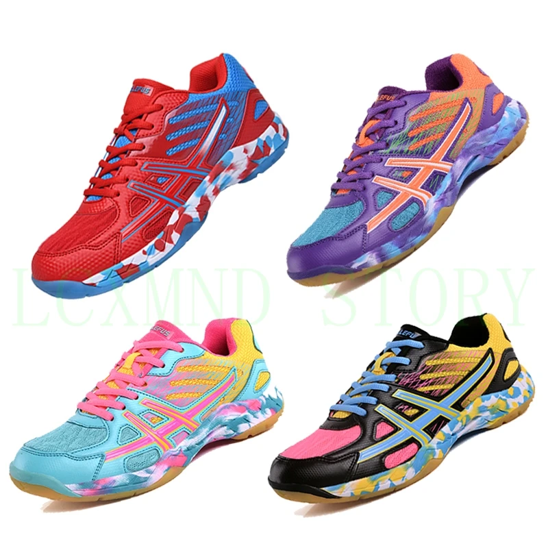 SENAGE Original Men Women Professional Badminton Tennis Volleyball Shoes Boys Girls Children Lightweight Sports Sneakers