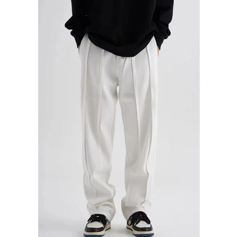 Men's Wear 2022 Autumn  New Pattern Recreational Black Pants Straight Cylinder Comfortable Loose Western-style Trousers Female