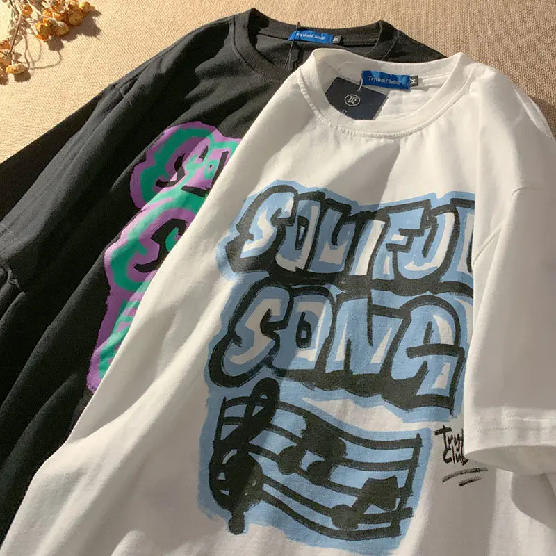 

Женская футболка с коротким рукавом, красная свободная футболка с коротким рукавом, в стиле Харадзюку, лето 2022