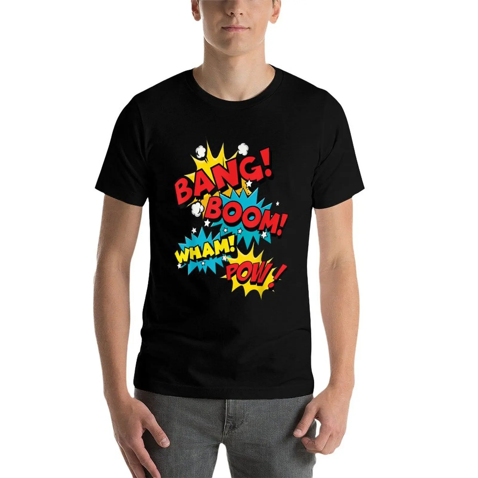 Фото Футболка Bang Boom Pow Wham для тренировок в спортзале с коротким рукавом №4
