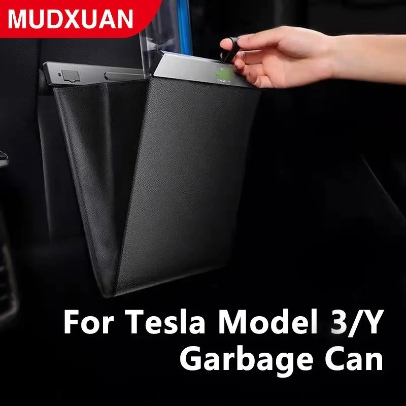 Aplique para lata de lixo del carro tipo 3 YX de Tesla, caminar de motocicleta dobrável e caixa de armazenamento, artículos diversos
