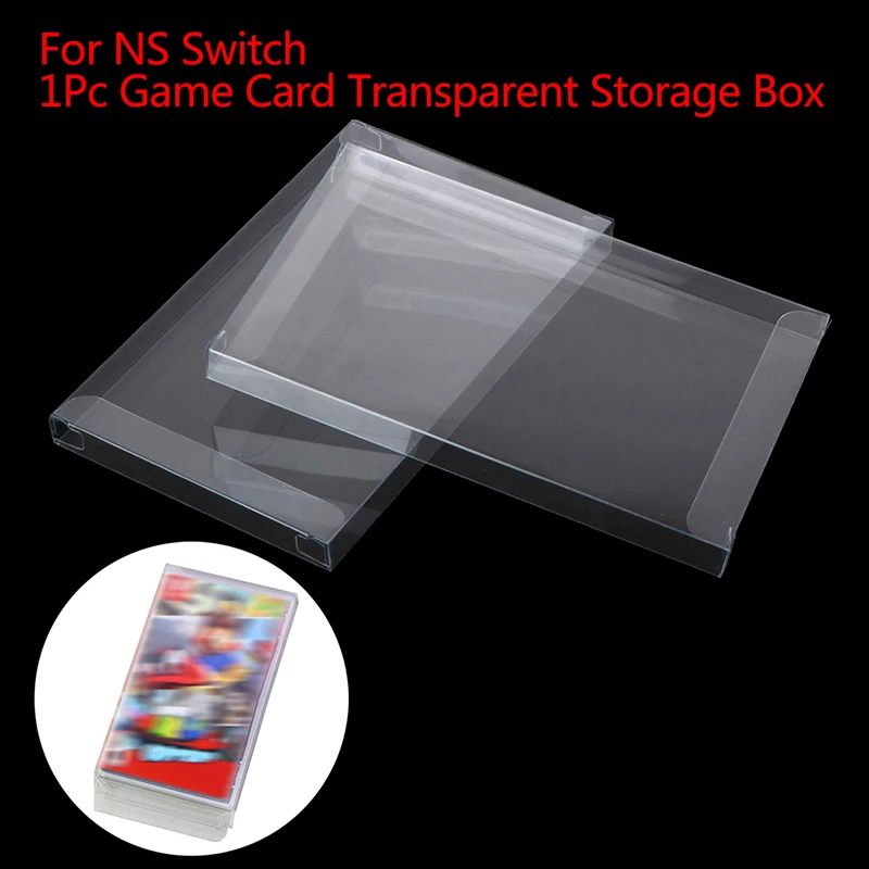 

1/2PCS Clear Transparent Box For 3DS US JP Game Card Color Box Plastic PET Protector Collection Storage Protective Box
