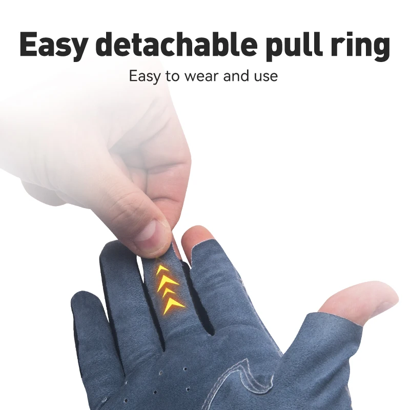 Універсальні рибальські рукавички Kingdom протиковзкі дихаючі сонцезахисні odpowiednie