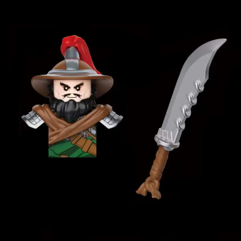 Три царства: Гуань Юй идет на встречу с одним лезвием оружия кирпичная