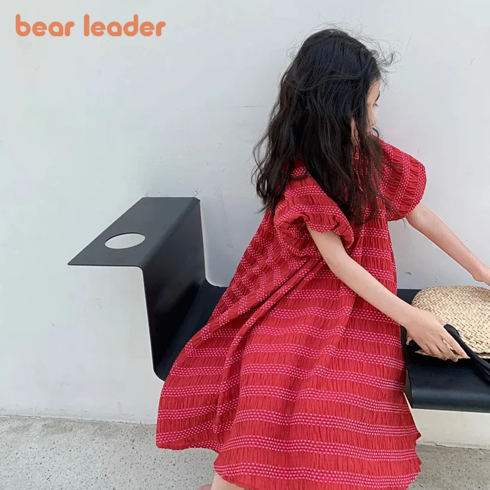 

Bear Leader/платье для девочек; Коллекция 2022 года; Сезон лето; Новый стиль; Винтажное платье принцессы с рукавами-пузырьками для девочек; Модное к...