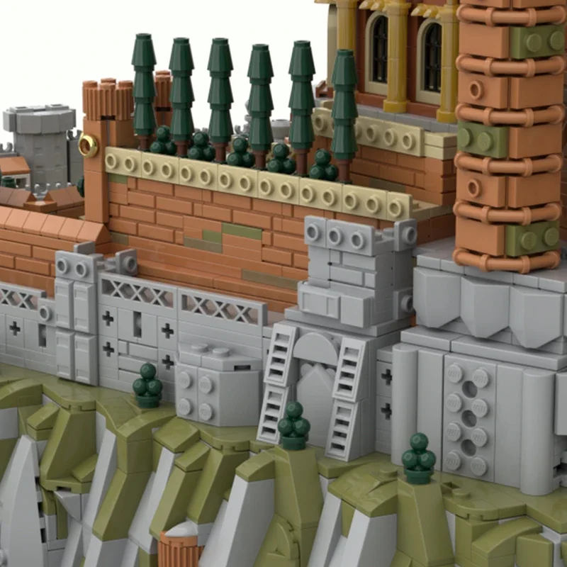 Фото 6962 шт. MOC игра престолов The Red Keep Castle средневековая обучающая творческая модель «сделай сам» строительные блоки №4