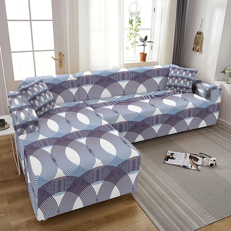 

Разноцветный чехол для подушки с геометрическим узором, чехол для дивана в гостиную, эластичный Чехол для мебели, угловые большие диваны, ди...