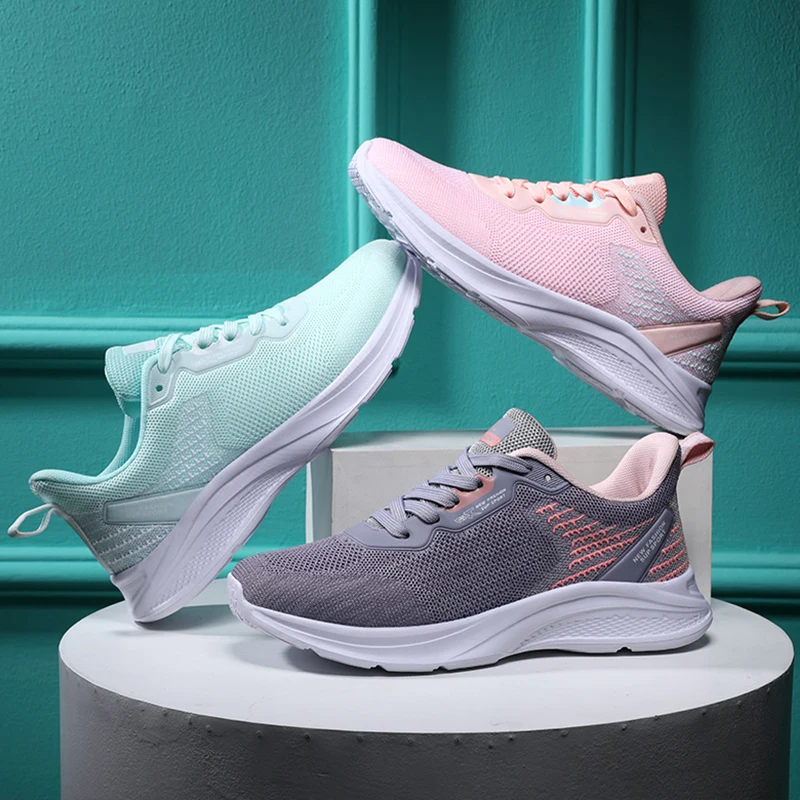 Breathable Women's Vulcanized Shoes Anti-slip Women Casual Shoes Lightweight Female Flat Shoes Summer Outdoor Soft Sneakers 2023