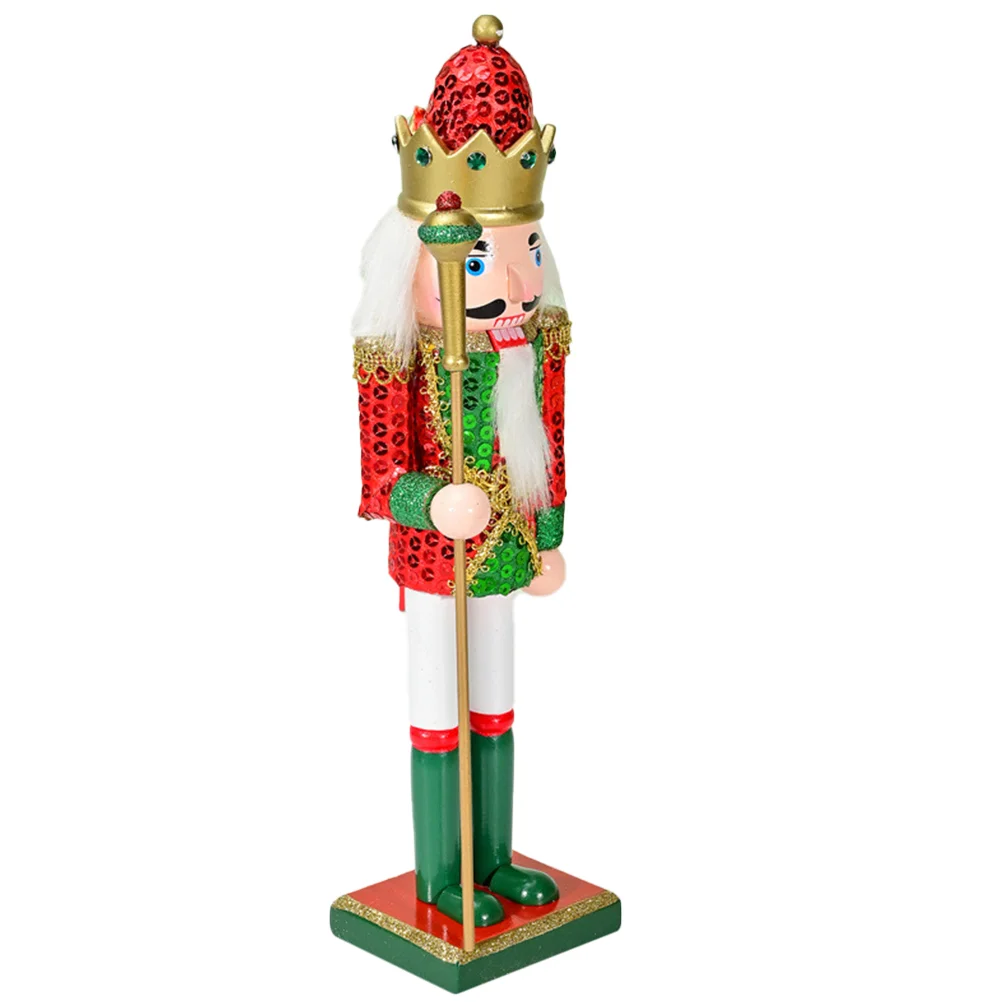 

Nutcracker Christmas Decorative Nutcrackers Desktop Craft Xmas Ornaments Dining Table Figure Wood