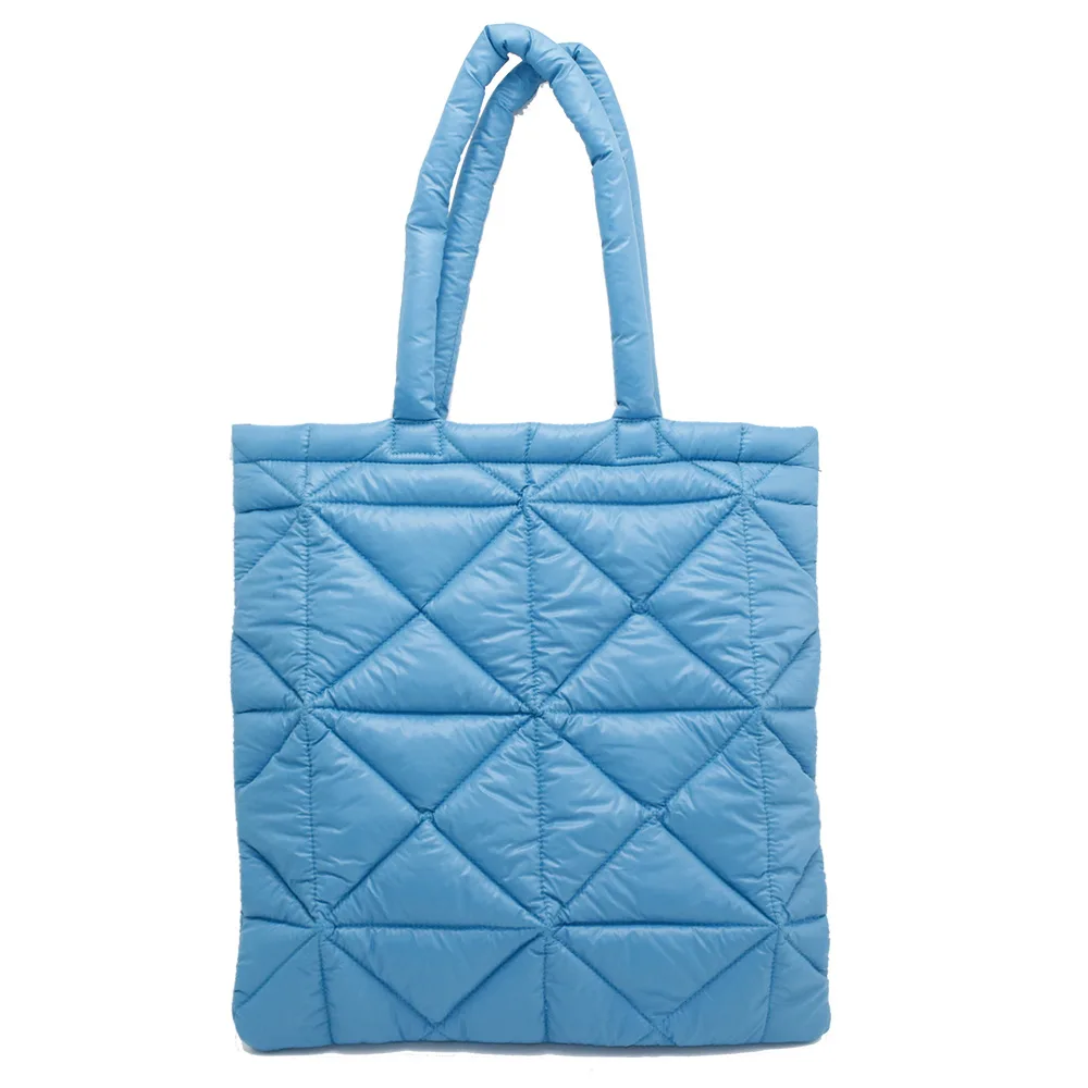 

Простая дизайнерская женская сумка, модная Стеганая пуховая сумка, вместительная сумка через плечо, ручная сумка-тоут