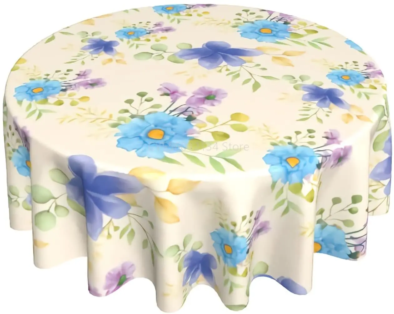 

Beautiful Watercolor Floral Table Cloth Washable Tablecloth Waterproof and Stain-Proof Perfect for Decorating