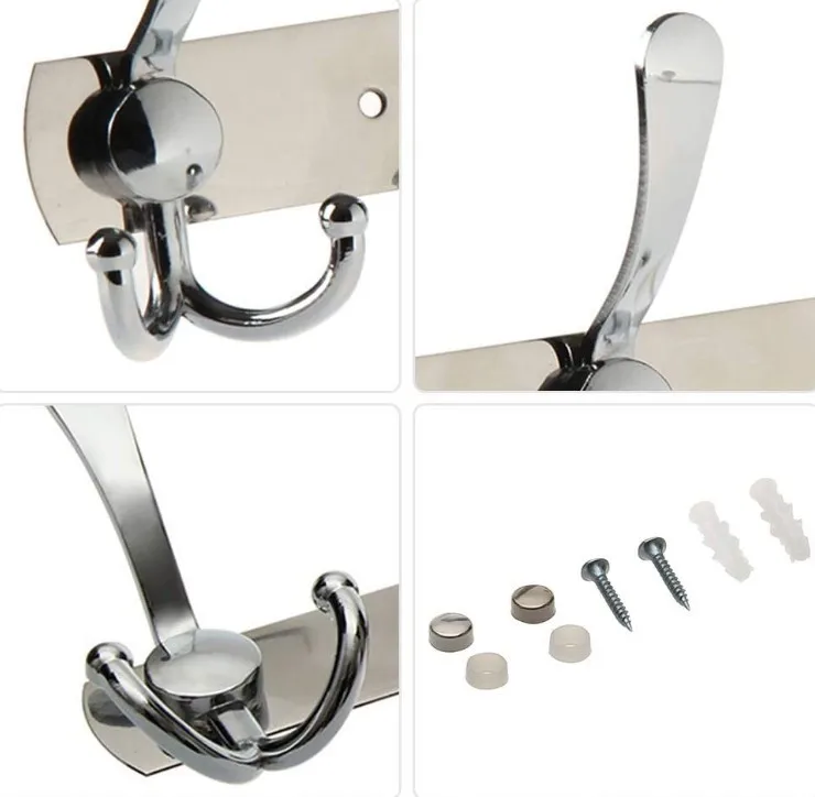 

Креативные настенные крючки для пальто с несколькими крючками, полка для ванной комнаты, полка для пальто и шляпы, свободная Пробивка, стелл...