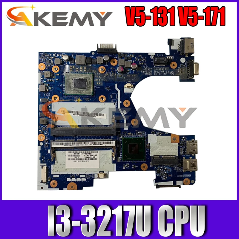 

NBV7Q11004 NB.V7Q11.004 For Acer ASPIRE One 756 V5-131 V5-171 Laptop Motherboard Q1VZC LA-8941P With I3-3217U CPU DDR3 100% Test