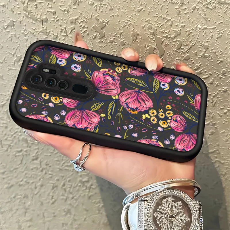 Милый цветочный Фотофон для OPPO Realme 12 Pro Plus 11 8 8i 7i 6i 5i 5 INS Корейская девушка мягкий