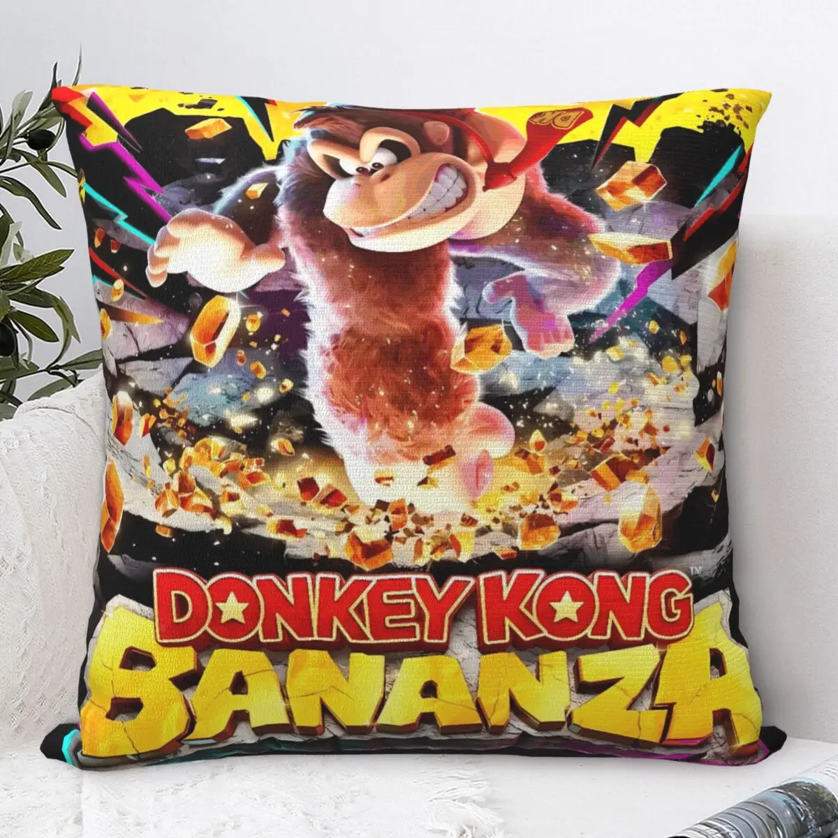 Фото Donkeys Kong Bananzas наволочка новинка наволочка квадратный дизайн наволочка наволочки для свадебной вечеринки домашний декор №1