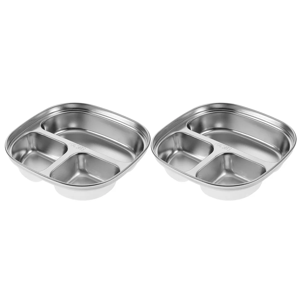 

Children's Plate Divided Food Kitchen Plates Kid Dinner Appetizer School Kids Tray