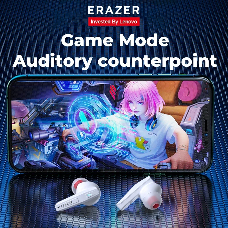 Модернизированная версия Erazer GM2PRO Беспроводные игровые наушники Bluetooth 5.4 с