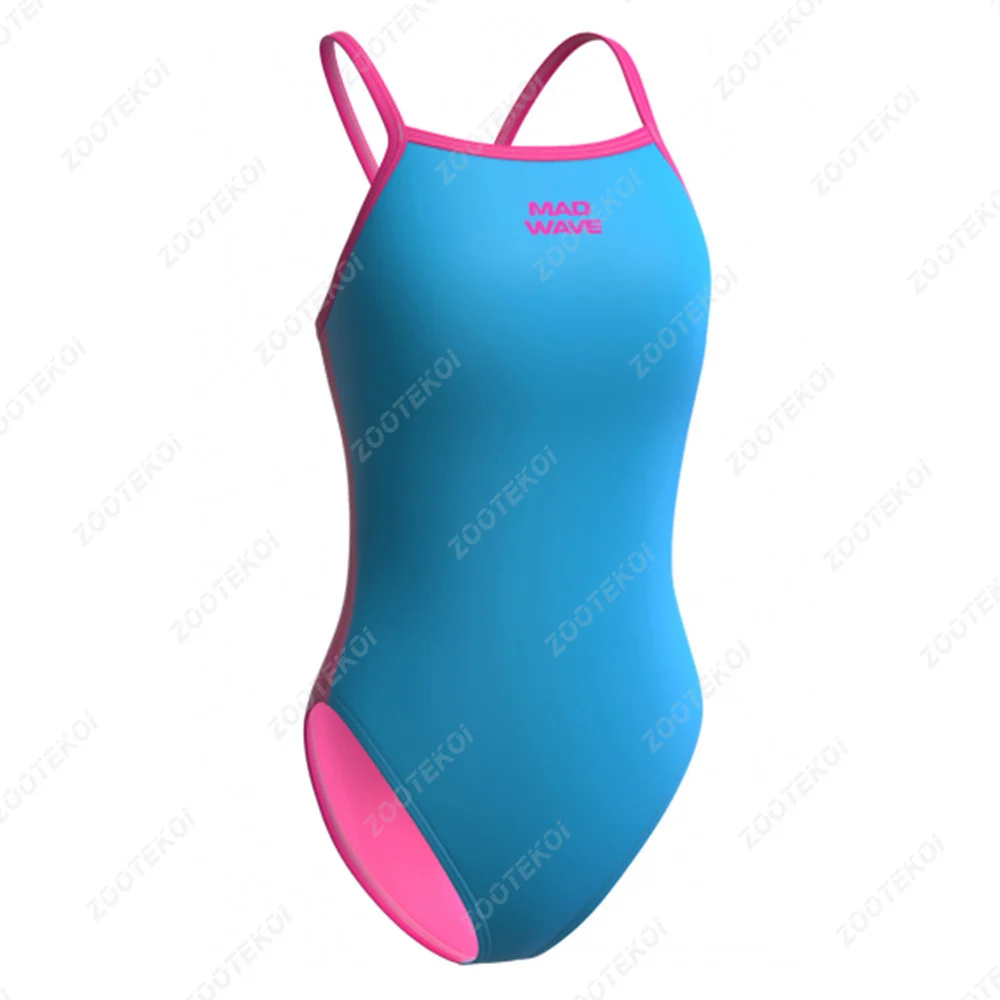 Madwave Sexy Sports Swimsuit Sexy Back One-piece Swimsuit Racerback Functional Training Swimsuit Bodysuit Open Water Swimming