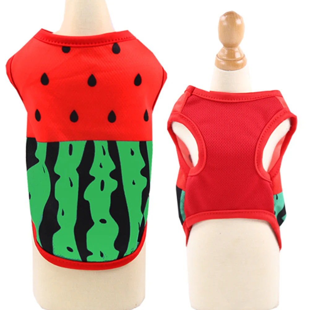 

Stylish Dog Puppy Vest Watermelon Pet Clothes Breathable Dog Vest (L)