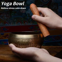 copper chakra meditation tibetan bowl yoga entertaining cushion set singing bowl pillow cushion hand held percusion big gift set