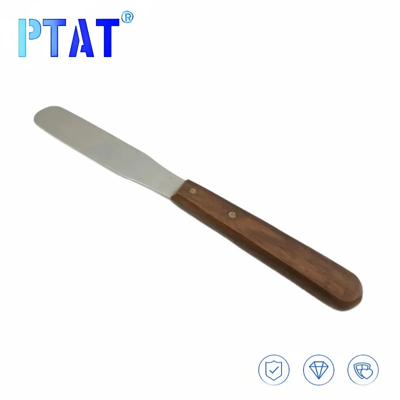 

Wooden Handle Dental Lab Alginate & Metal Mixing Plaster Spatula Surgical Tool
