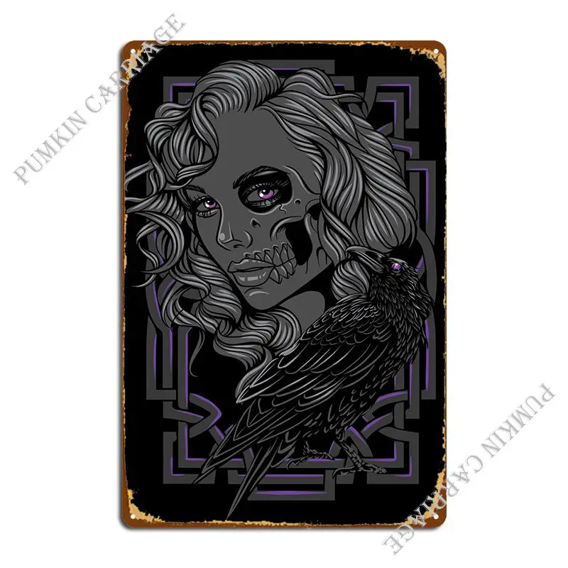 

Металлический плакат Hel «богиня смерти», ретро-гаражные таблички, Настенный декор, клубный оловянный плакат