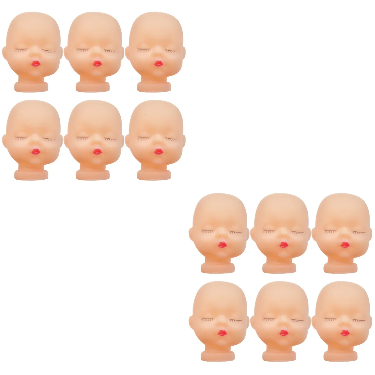 

20 pcs Vivid Baby Head Decor Chic Artist Hand Painting Body Part DIY Crafts Keychain Accessories