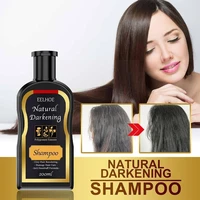 1pcs natural fast hair dying polygonum shampoo ginger hair dye permanent black hair shampoo for women and men gray hair rem q6o6