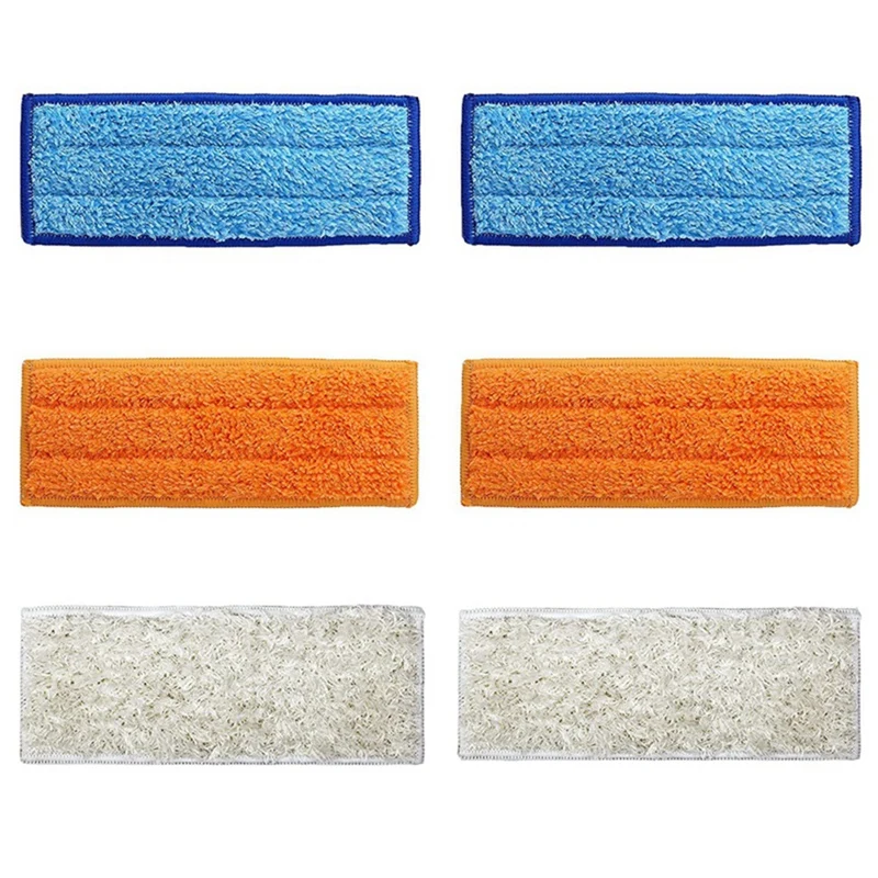 

6 Pcs Washable Wet Mopping Pads Damp Pads Dry Pad Cloth for IRobot Braava Jet 240 241 Cleaner Spare Parts Replacement