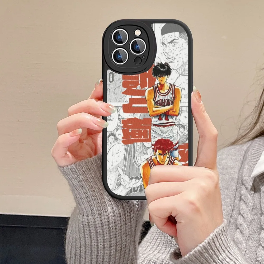 S-Slam D-Dunk Anime Phone Case Hard Leather For IPhone 16 15 14 13 12 Mini 11 14 Pro Max Xs X Xr 7 8 Plus Fundas (art.: 3920cab8bf58d) - 3920cab8bf58d