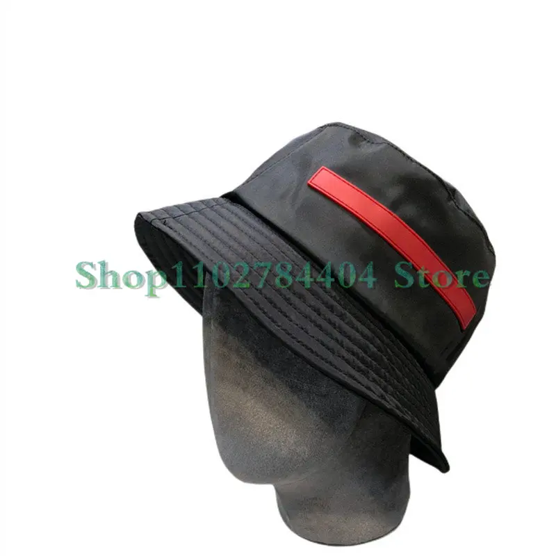 

750462 Fashion Bucket Hat Women Men Luxury Black Nylon Design Summer Fisherman Hat for Outdoor Versatile Sunshade Beach Hat Hats