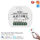 Умный выключатель ZigBee 3,0 Tuya, модуль 5 А, не требует нейтрального провода, выключатель светильник сделай сам для умного дома, работает с Alexa Google Home
